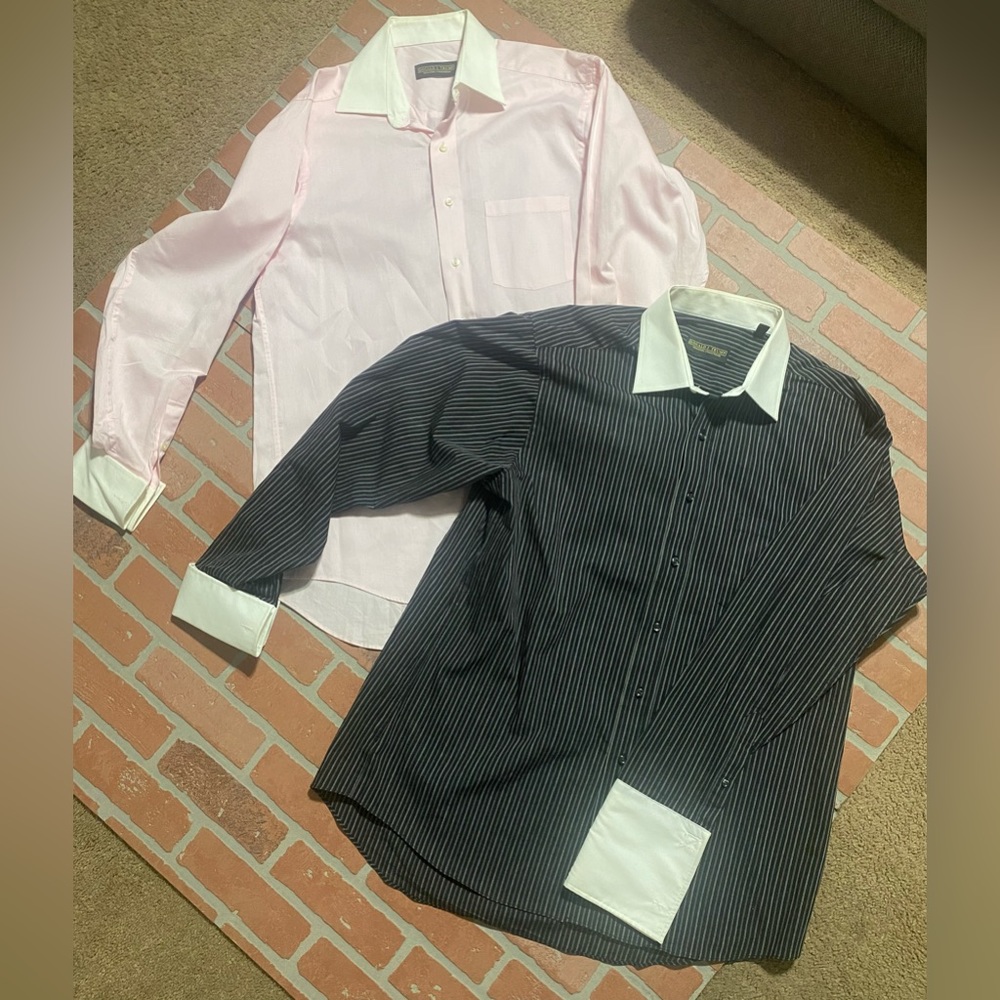 Donald Trump, French cuff, dress shirts, bundle